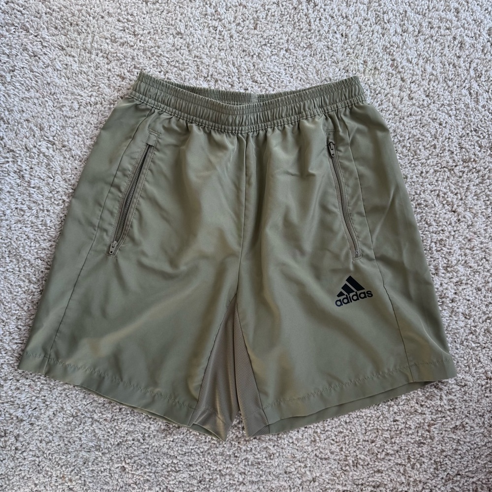 Adidas Men's Khaki Athletic Shorts